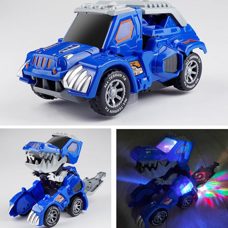 Battery-operated electric transformer toy car with lights & sounds - ideal for kids