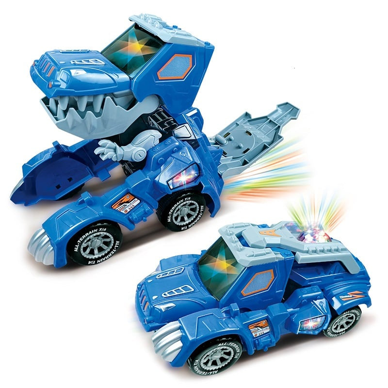 Battery-operated electric transformer toy car with lights & sounds - ideal for kids